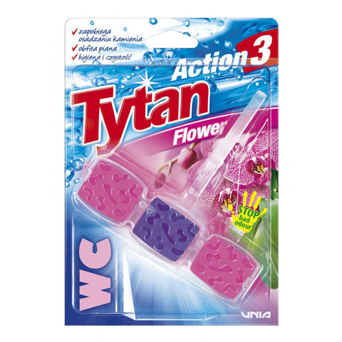 Tytan Action 3 Flower Toilet Bowl Freshener, 45 g