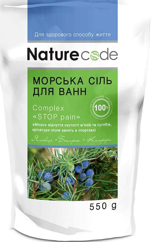 Nature Code Stop Pain Complex Sea Bath Salt, 550 g