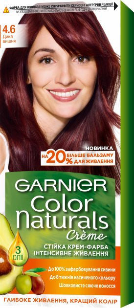 Garnier Color Naturals 4.6 Wild Cherry Hair Color, 110 mL