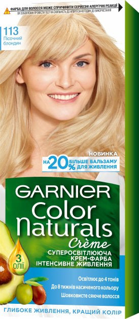 Garnier Color Naturals SE 113 Sandy Blonde Hair Color, 110 mL