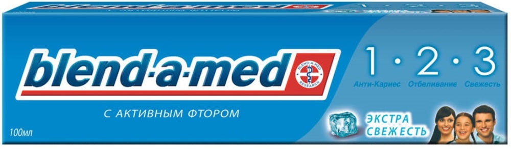Blend-a-med 1-2-3 Extra Freshness Toothpaste, 100 mL