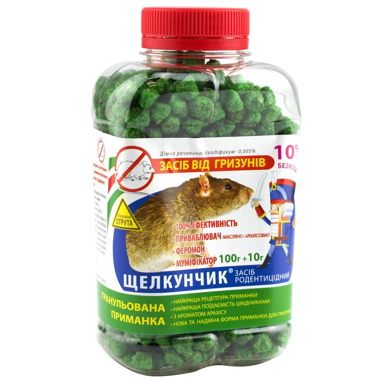 Shchelkunchik Rodenticide Granules Jar, 110 g