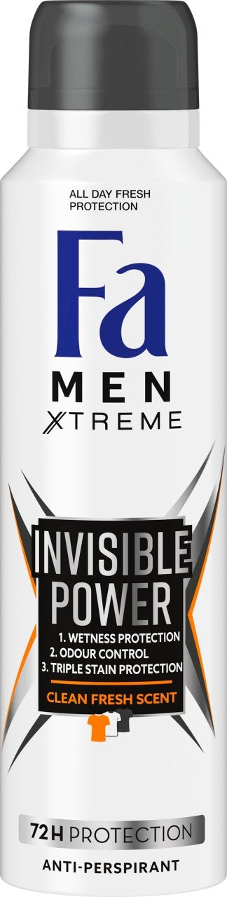 Fa Invisible Power Men's Antiperspirant Spray, 150 mL