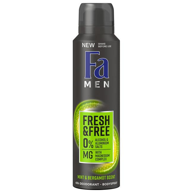 Fa Fresh & Free Men's Deodorant Spray, 150 mL