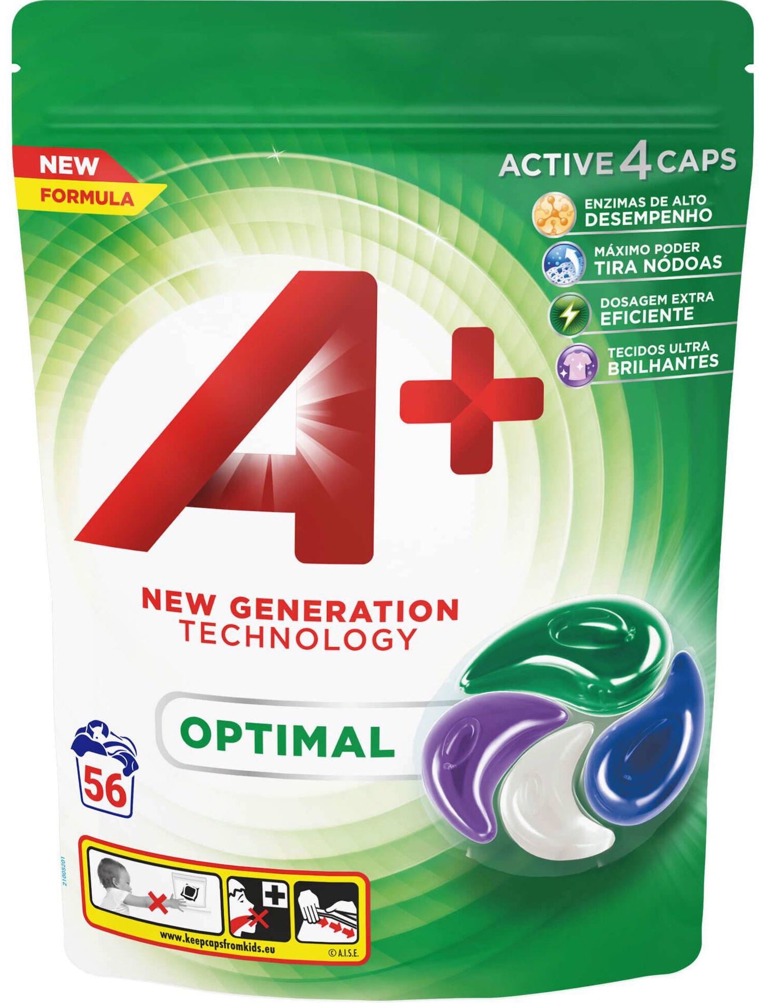 A+ Optimal 4-in-1 Laundry Detergent Pods, 56 pcs (Price per 1 pc)
