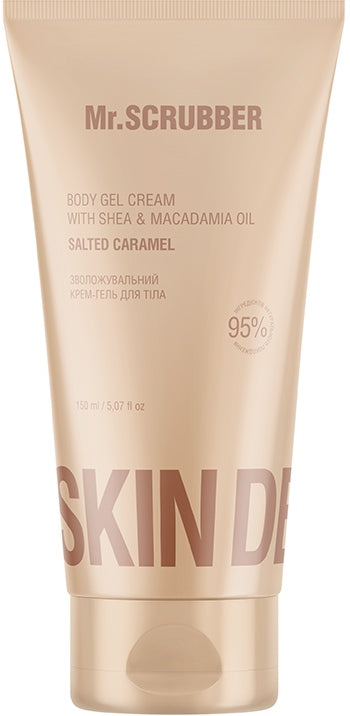 Mr.Scrubber Skin Delights Salted Caramel Moisturizing Body Cream Gel, 150 mL