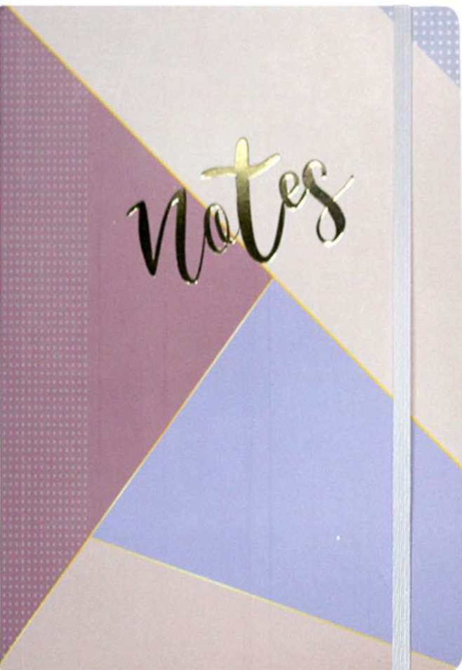 OOPT A5 Notebook with Cardboard Cover and Elastic Closure, 100 Sheets - Image 2