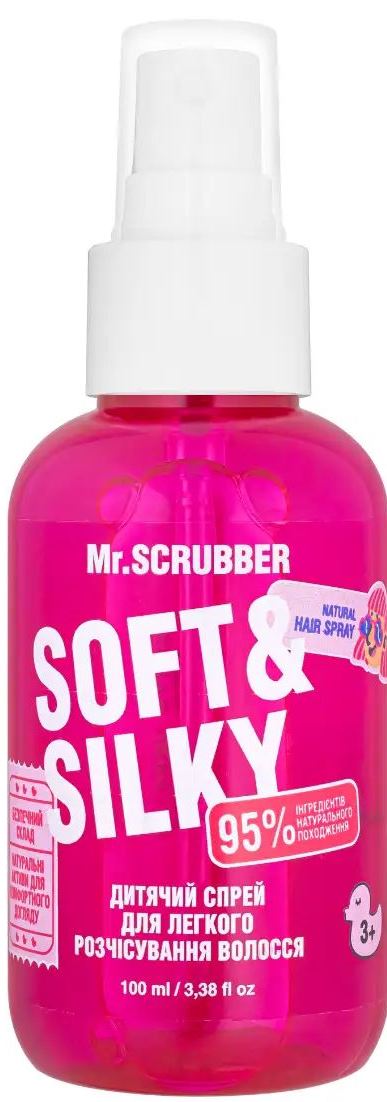 Mr.Scrubber Soft & Silky Kids' Detangling Hair Spray, 100 mL