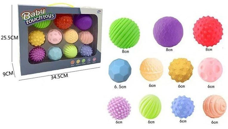 Baby Touch Toys A 015 Sensory Balls, 11 pcs