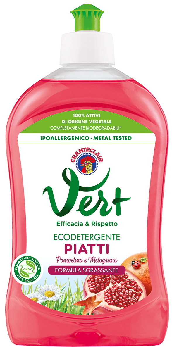 Chante Clair Vert Grapefruit & Pomegranate Concentrated Dishwashing Liquid, 500 mL