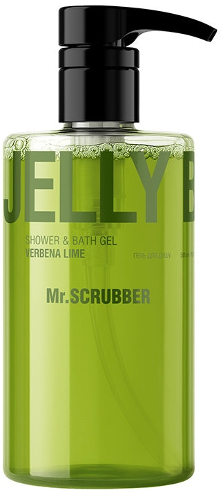 Mr. Scrubber Jelly Bubbles Verbena Lime Shower Gel, 500 mL