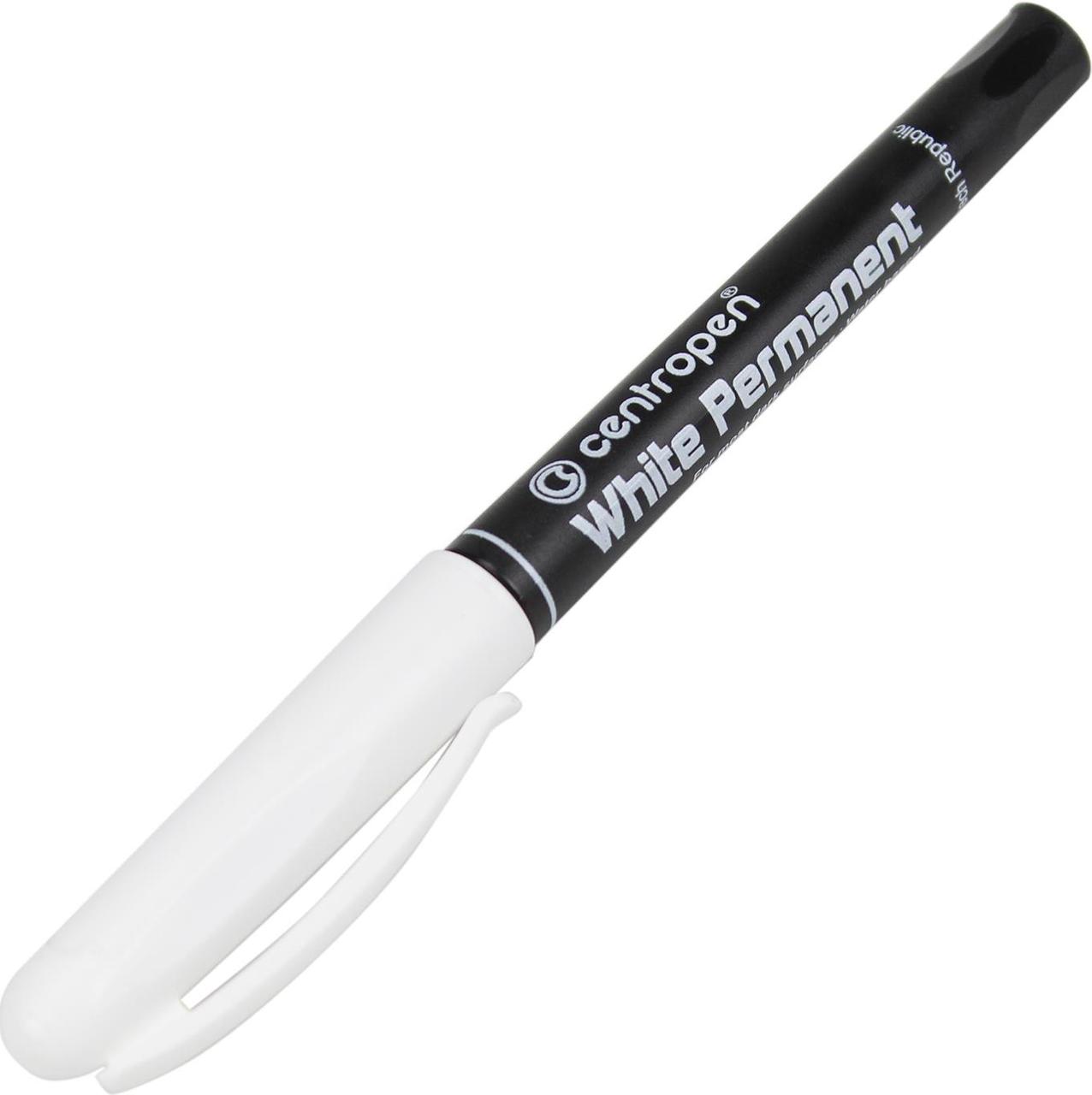 Centropen 2686 White Permanent Marker, 1.2 mm - Image 3