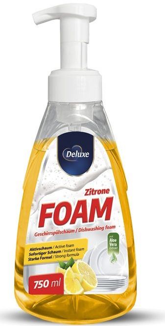 Deluxe Lemon Dishwashing Foam, 750 mL