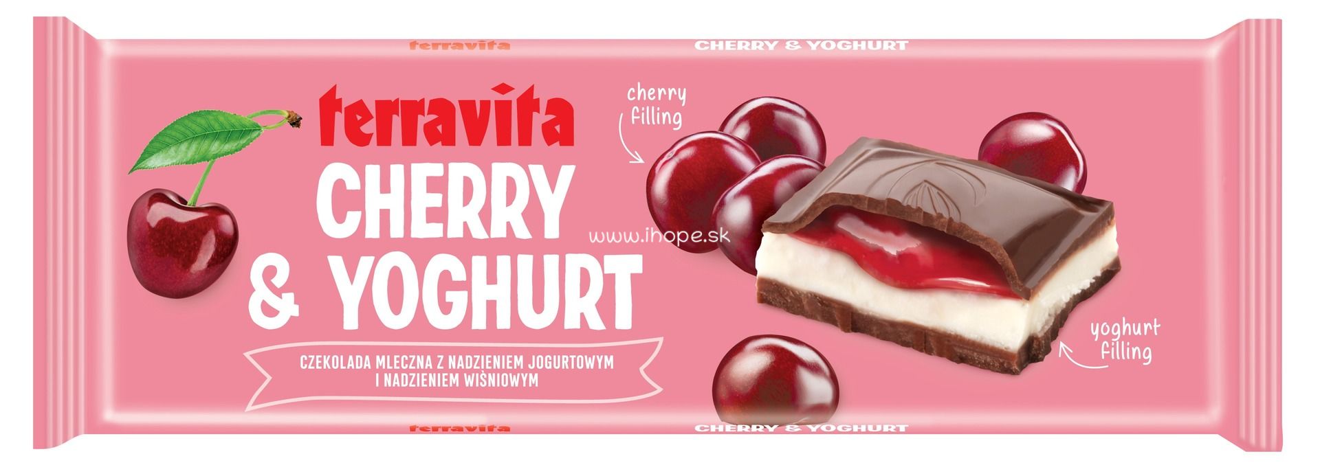 Terravita Cherry & Yogurt Chocolate, 235 g
