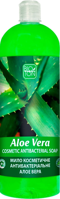 Bioton Cosmetics Antibacterial Aloe Vera Liquid Soap, 1 L