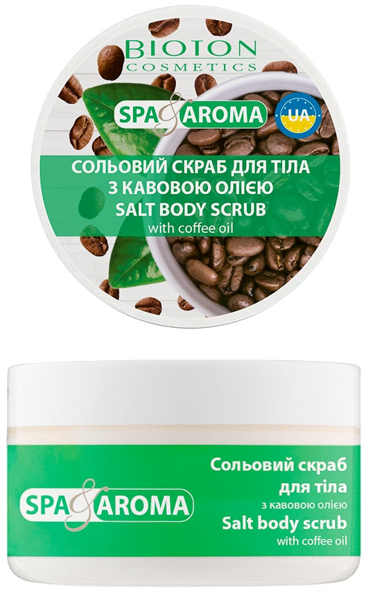 Bioton Cosmetics Spa & Aroma Coffee Oil Salt Body Scrub, 250 mL