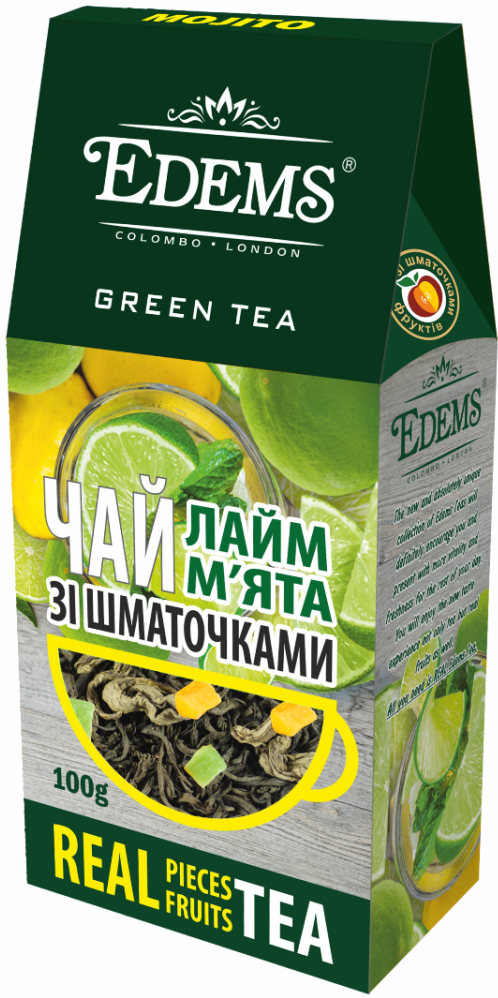 Edems Lime & Mint Green Loose Leaf Tea, 100 g