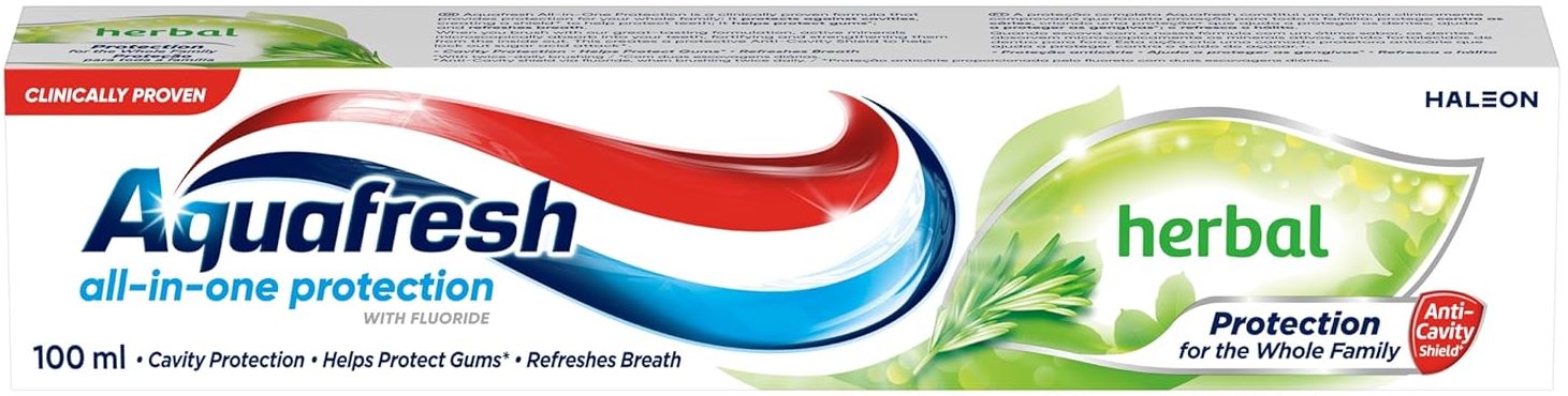 Aquafresh All-in-One Protection Herbal Toothpaste, 100 mL