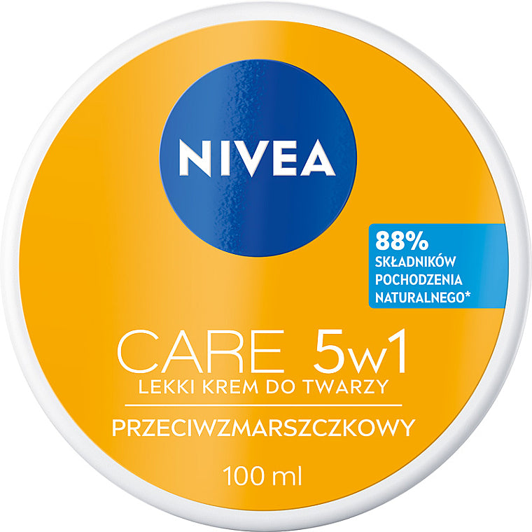 Nivea Care 5-in-1 Anti-Wrinkle Lightweight Face Cream, 100 mL - Image 2