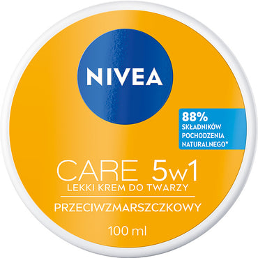Nivea Care 5-in-1 Anti-Wrinkle Lightweight Face Cream, 100 mL - Image 2