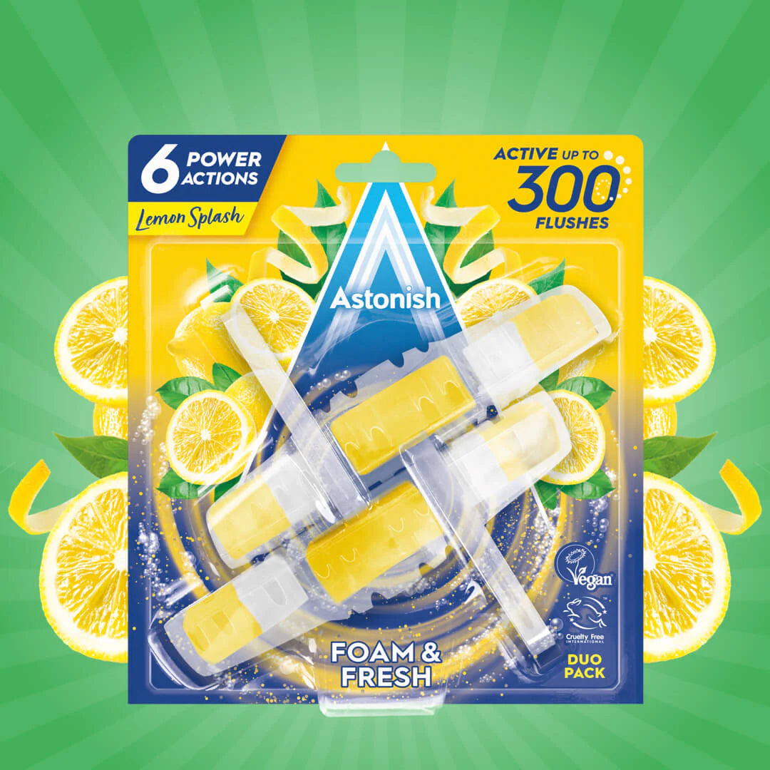 Astonish Lemon Splash Toilet Bowl Fresheners, 2 x 40 g - Image 2