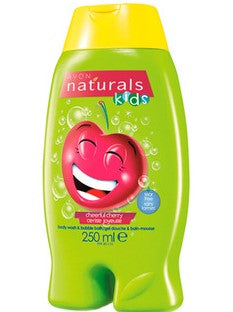 Avon Naturals Cherry Joy Kids Shower Gel & Bath Foam, 250 mL