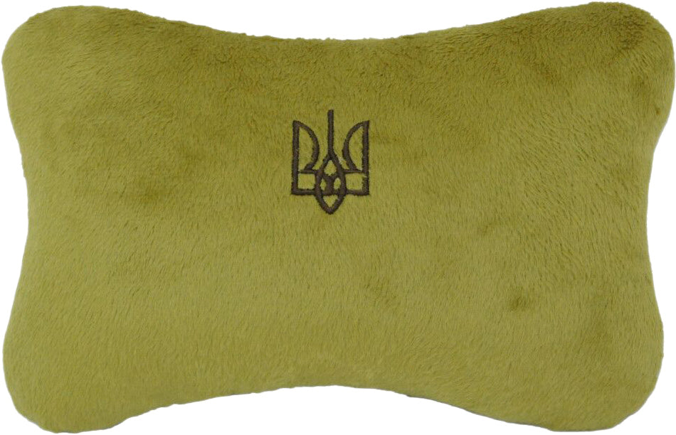 Tigres PD-0460 Khaki Trident Neck Pillow, 24 x 15 cm