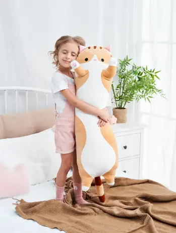 Cat Loaf Hugging Plush Toy, Assorted, 55 cm - Image 3