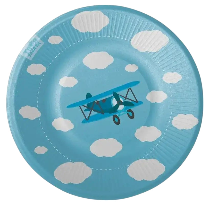 Airplane Paper Plates, 18 cm, 10 pcs