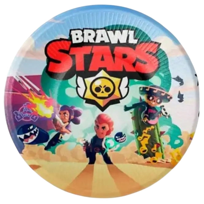 Brawl Stars Paper Plates, 18 cm, 10 pcs