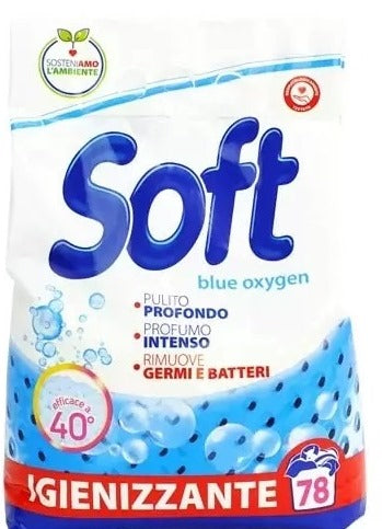 Soft Blue Oxygen Laundry Detergent Powder, 78 Loads, 3.9 kg