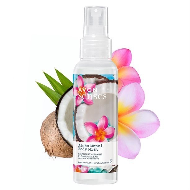 Avon Senses Aloha Monoi Body Lotion Spray, 100 mL - Image 2