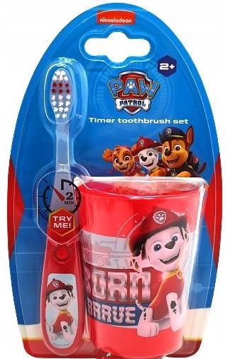 Nickelodeon Paw Patrol Kids' Toothbrush Set with Timer & Cup, Assorted - Image 4