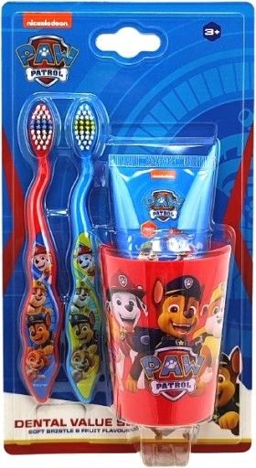 Nickelodeon Paw Patrol Kids' Oral Care Set: Toothpaste, 2 Toothbrushes & Cup, Assorted
