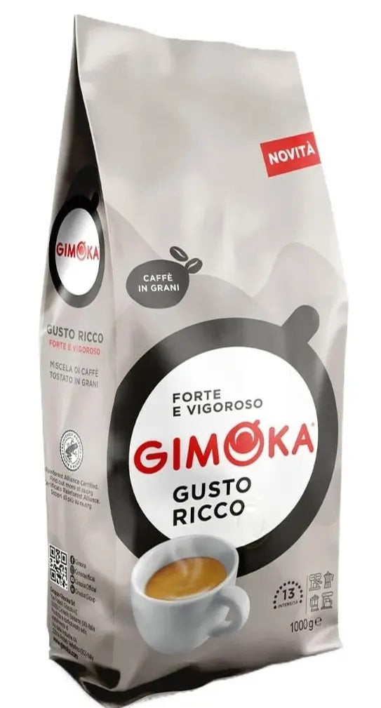 Gimoka Gusto Ricco Whole Bean Coffee, 1 kg