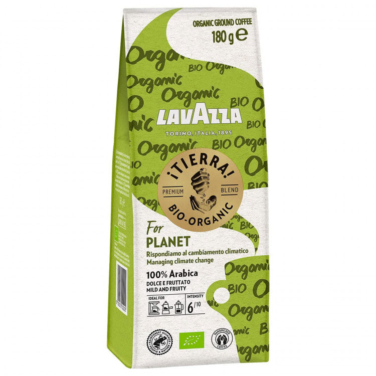 Lavazza ¡Tierra! Bio-Organic for Planet Ground Coffee, 180 g