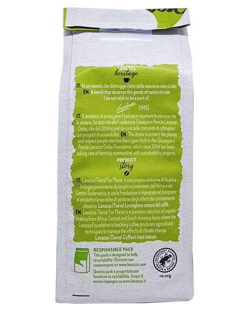Lavazza ¡Tierra! Bio-Organic for Planet Ground Coffee, 180 g - Image 2