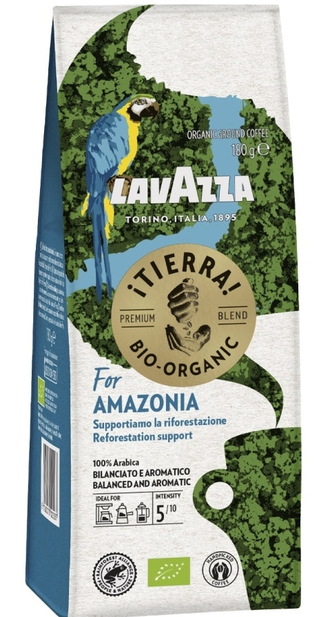 Lavazza ¡Tierra! Bio-Organic for Amazonia Ground Coffee, 180 g