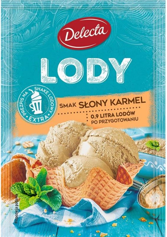 Delecta Salted Caramel Ice Cream Mix, 57 g