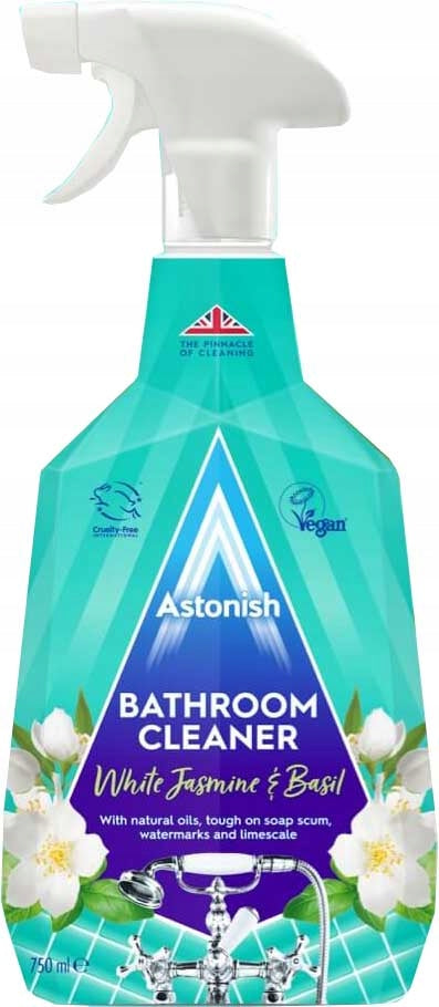 Astonish White Jasmine & Basil Bathroom Cleaner Spray, 750 mL
