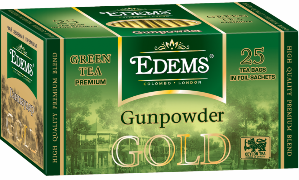 Edems Gunpowder Gold Green Tea Bags, 25 pcs, 50 g