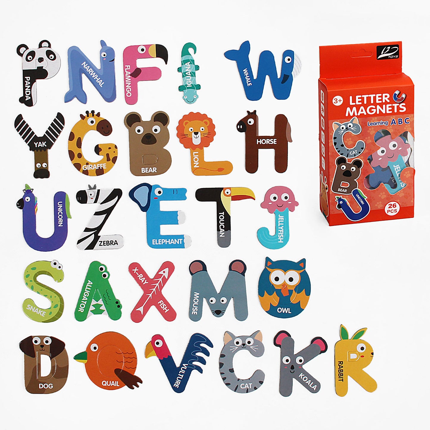 202-4 Animals Magnetic English Alphabet