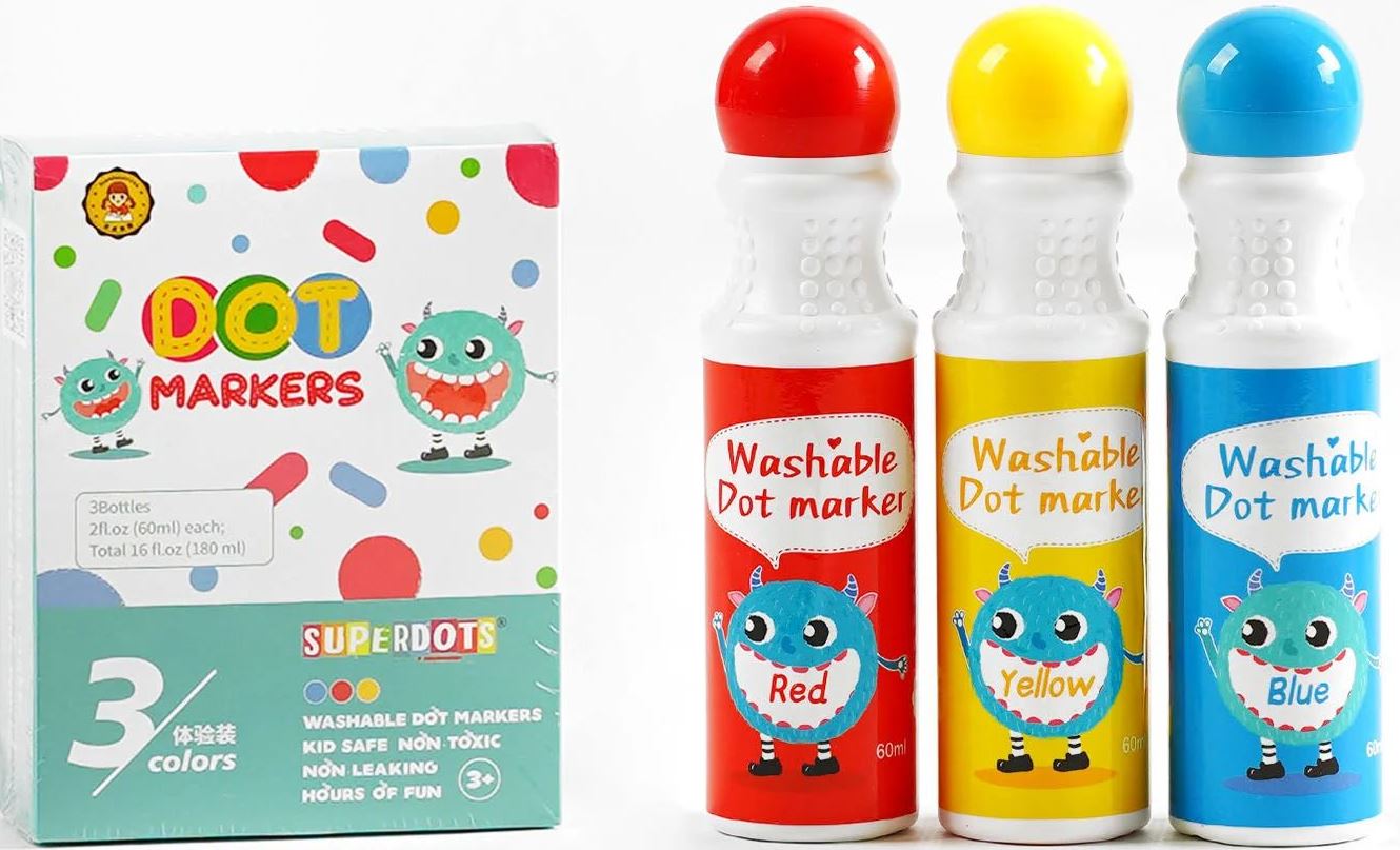 C35506 Dot Marker Set, 3 Colors x 60 mL