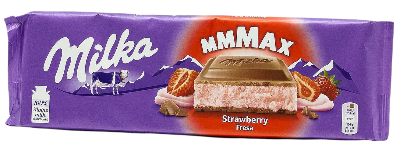 Milka Strawberry Milk Chocolate, 300 g - Image 2