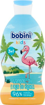 Bobini Kids Flamingo Kids 3-in-1 Shampoo, Shower Gel & Foam, 330 mL