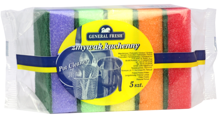 General Fresh Splash Kitchen Sponges, 5 pcs