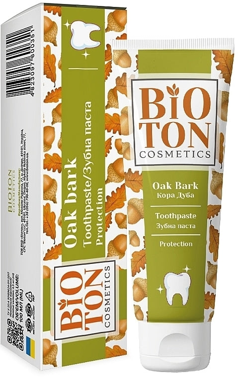 Bioton Cosmetics Protection Oak Bark Toothpaste, 100 mL