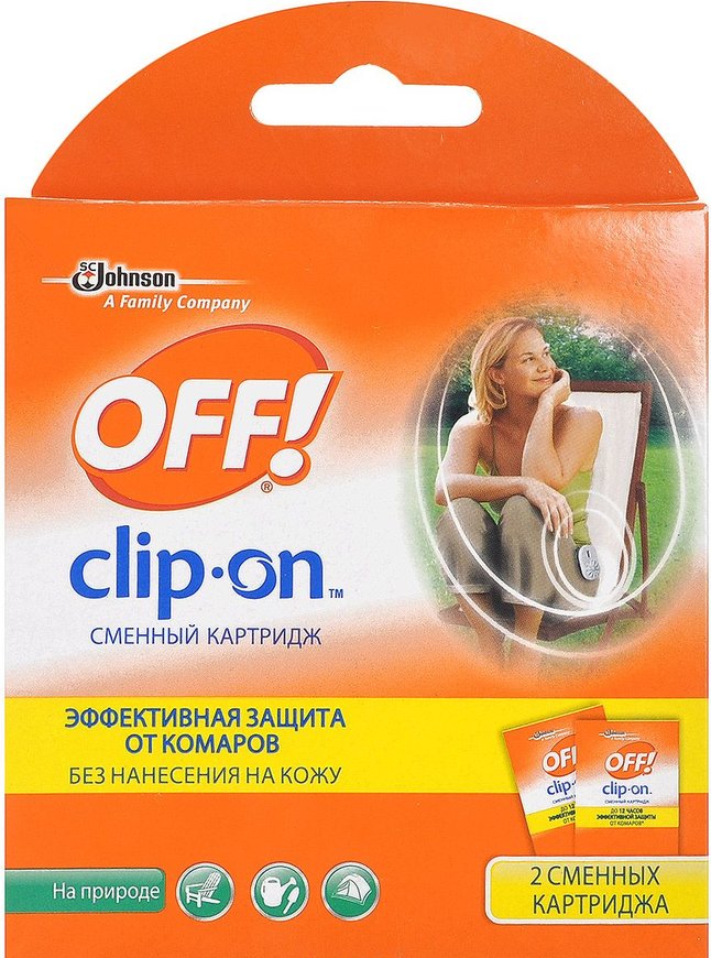 Off Clip-On Refill Cartridge Set, 2 pcs