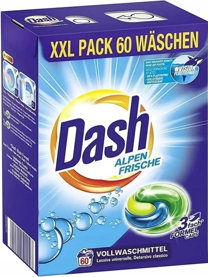 Dash Alpine Fresh Laundry Detergent Pods, 60 pcs (Price per 1 pc)