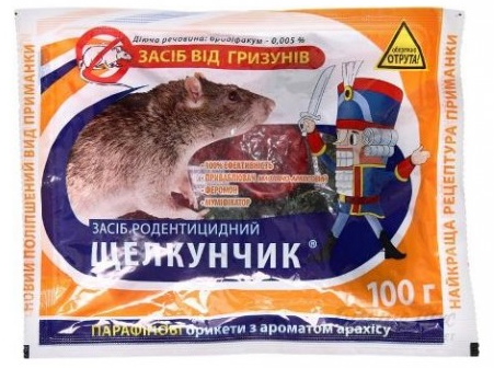 Shchelkunchik Rodenticide Briquettes, 100 g